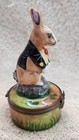 Rochard Limoges Bunny in Tuxedo Peint Main Trinket Box — photo 6