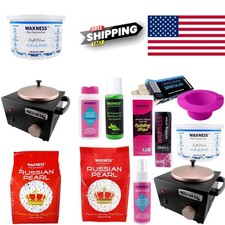 Elite Waxing Kit with Black Warmer and Large Spatulas for Effective Hair Removal