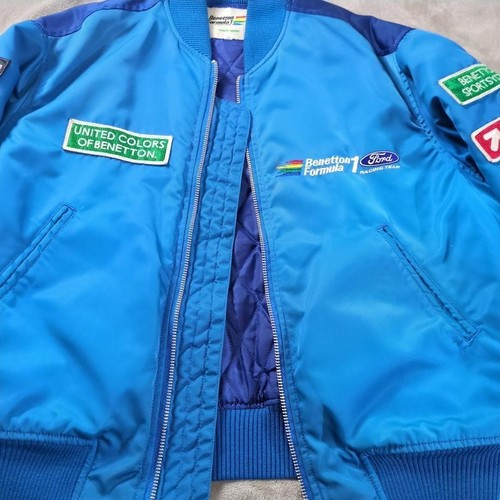 Benetton Formula 1 Mild Seven Racing Team Vintage Jacket, Size 46 M, Blue - Picture 9 of 12