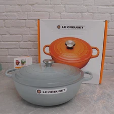 Le Creuset Signature Cast Iron 7.5 Quart Chef's Oven in Sea Salt - New