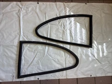 01-06 BMW E46 M3 Rear Vent Quarter Glass Window Seal Gasket Weatherstrip Set OEM