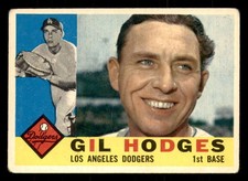 1960 Topps #295 Gil Hodges G-VG Dodgers   ID:350888