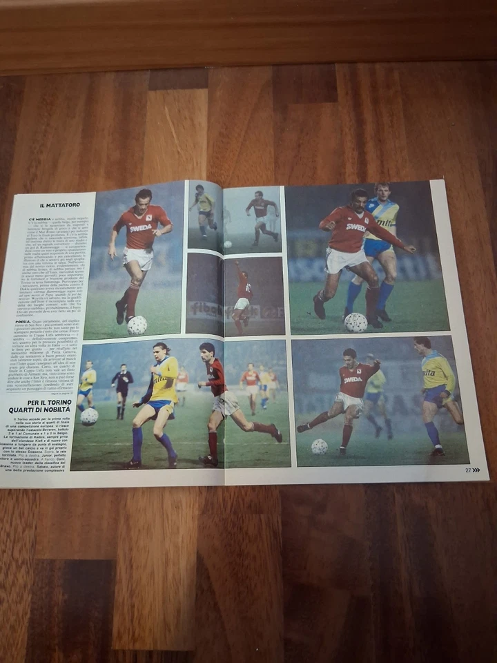 GUERIN SPORTIVO DEC 1986 RIVER PLATE-STEAUA 1-0,BEVEREN-TORINO 0-1+POSTER ITALY! - Image 3 of 4