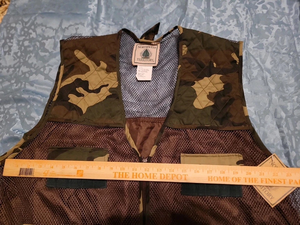 NORTHWEST TERRITORY Vest Men’s XL Rare Camouflage Mesh Vintage NWOT - Image 3 of 4