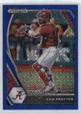 2021 Panini Prizm Draft Picks Blue Mojo Prizm Sam Praytor #PDP179 2r3