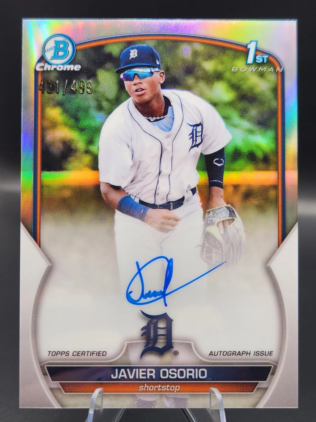 2023 Bowman Chrome 1st Autographs Javier Osorio CPA-JO Refractor /499 (RC) CLEAN