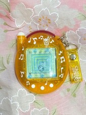 Bandai Tamagotchi Plus Orange Juice Skeleton Keitai Kai Two Used Tested Working