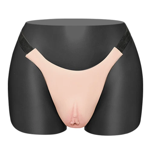 Lightweight Silicone Fake Vagina Shorts Panty Crossdresser Transgender Men Women - Picture 3 of 15