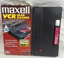 Maxell VCR Head Cleaner Wet Type VHS VP-200