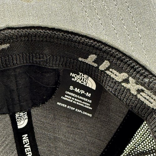 North Face Flexfit Cap Hat Gray Mesh Trucker Outdoor S/M - Picture 5 of 5