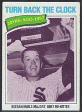 1977 Topps Baseball Card #436 Turn Back The Clock Bob Keegan EX