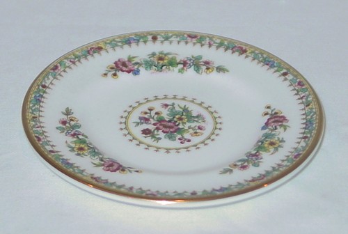 DISCONTINUED COALPORT MING ROSE PATTERN MINI / MINIATURE 3 PC PLACE SETTING NEW - Picture 3 of 4