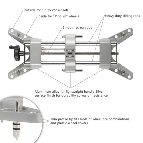 11'' to 25'' Rim Wheel Alignment Rack Rim Clamp Mount 4S Shop 4 Wheel Aligner HQ - Picture 4 of 12