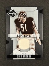 2008 Leaf Limited Legend Threads Game-Worn Jersey Patch #126 Dick Butkus /100