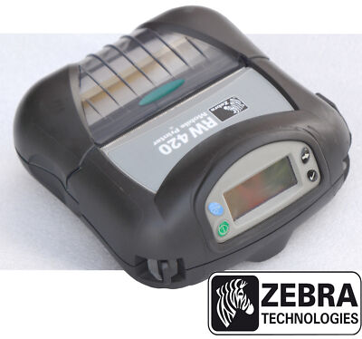 ZEBRA RW420 MOBILER DRUCKER MIT BAT OHNE BLUETOOTH LABELDRUCKER TOP CONDITION Z1