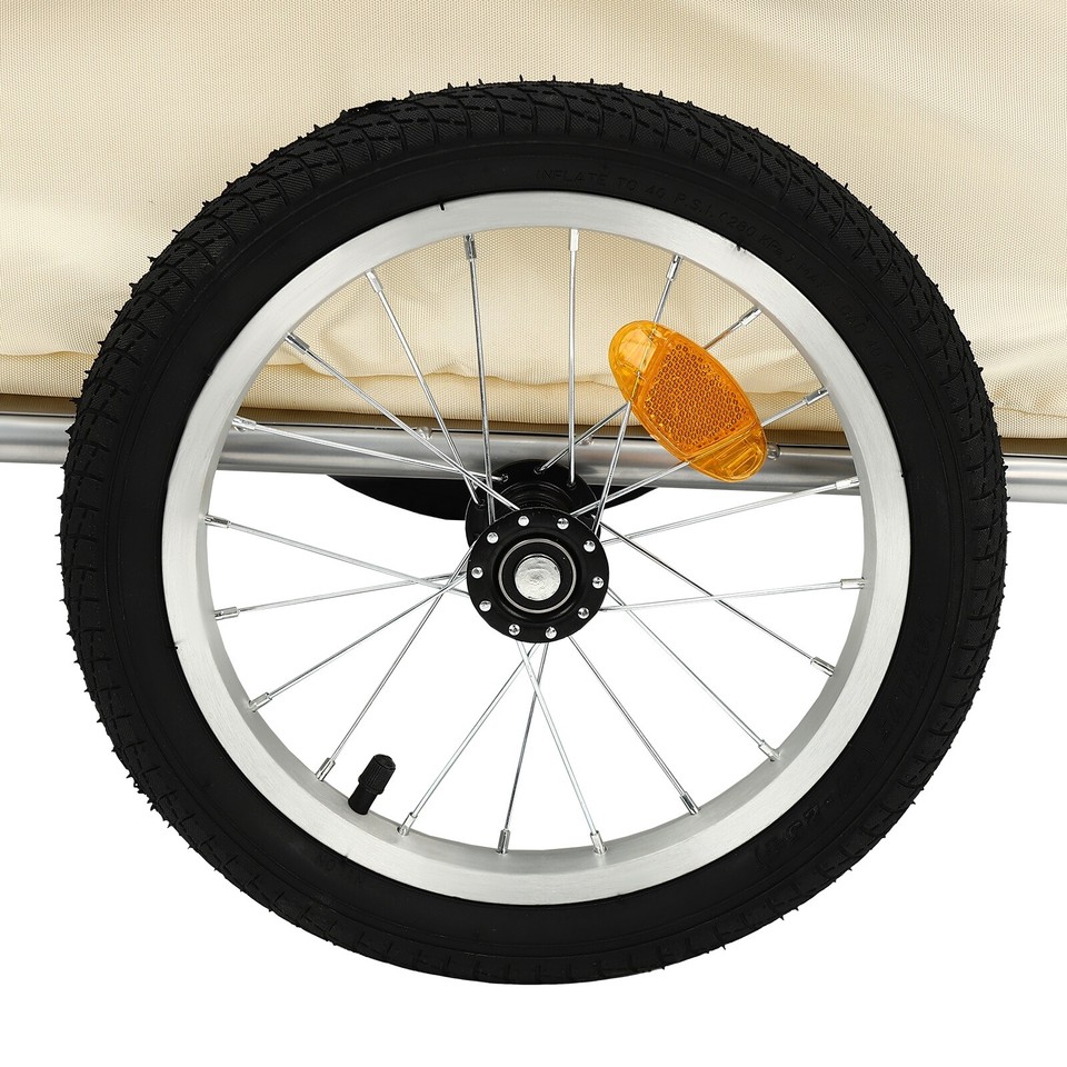 Bicycle Bike Cargo Trailer Steel Carrier Storage Cart Wheel Runner For ...