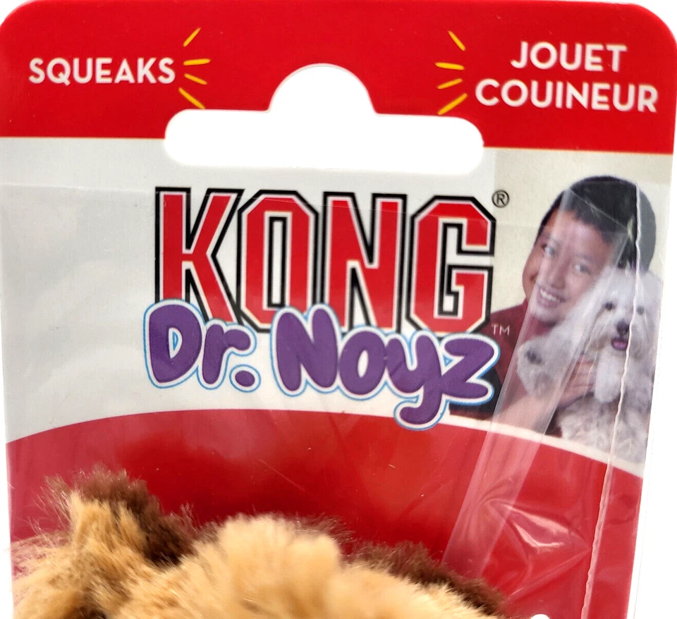 Kong Dr Noyz (6) Castor PEQUEÑO Peluche Chirriante Cachorro Perro Buscador Juguete con Chirridos Extra Foto 3 de 4