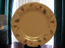 Pfaltzgraff Perennials Flower Garden 12" Round Serving Chop Plate Platter EUC