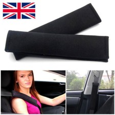 2 x Car Seat Belt Pads Harness Safety Shoulder Strap Cushion Cover Kids Adult UK