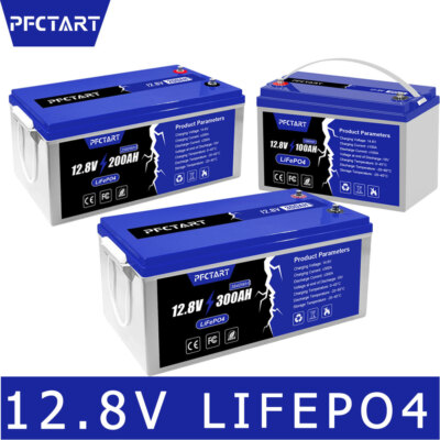 #ad #ad LiFePO4 Lithium Battery 12.8V 100Ah 200Ah 300Ah Deep Cycle for Solar RV Off grid $249.65