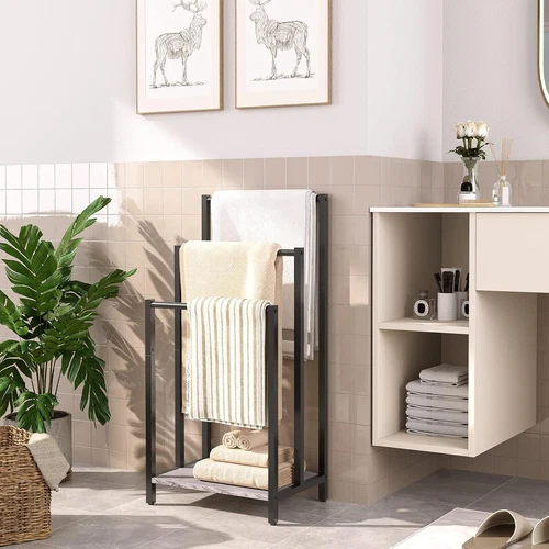 Handtuchständer Handtuchhalter Freistehend Handtuchleiter stehend mit 3 stangen - Bild 37 von 58