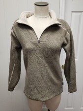 Kuhl Quarter Zip Womens Size M Beige Alfpaca Fleece Pullover Top