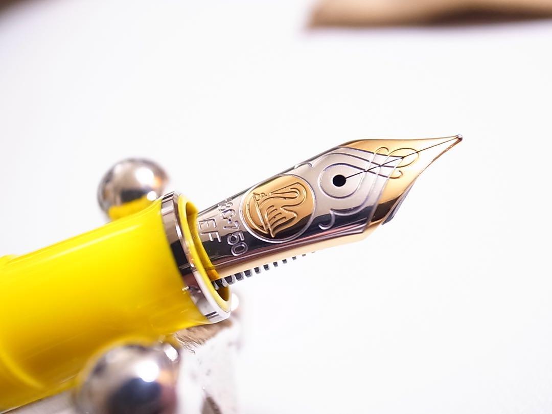 Pelikan Fountain Pen Toledo M910 Big Toledo Yellow Nib EF | eBay