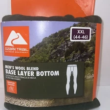 Men's Long Underwear Size XXL 44-46 Wool Blend Base Layer Bottom NWT