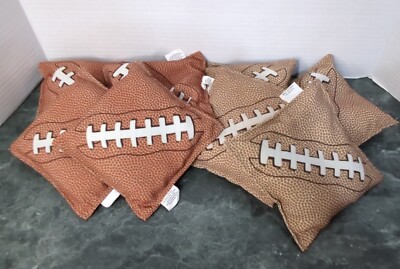 Corn Hole Cornhole Football Wild Sports Tailgate Toss Replacement Bags Lot of 8