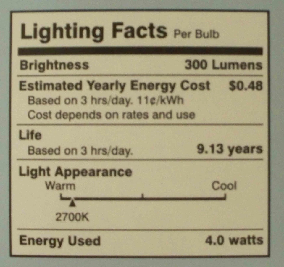 Kichler LED 40W/4W B10 Filament - Soft White 2700K - Dimmable-513821-Save 2+ - Image 2 of 2