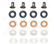 FUEL INJECTOR REPAIR KIT for 01-05 Honda Civic 1.7L-L4 Filters Oring Caps Keihin