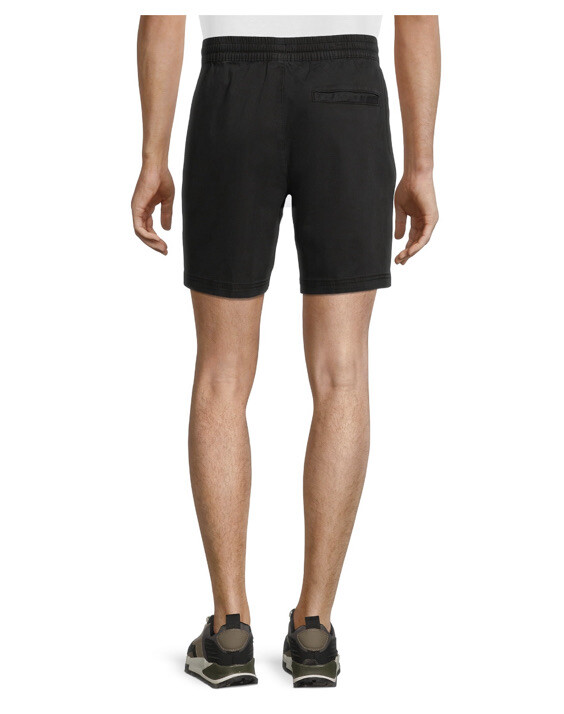 XL (4042) Men's Above The Knee Twill Pull On Shorts Black eBay