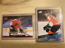 2020 2021 Upper Deck Egor Zamula Young Guns and Canvas Philadelphia Flyers