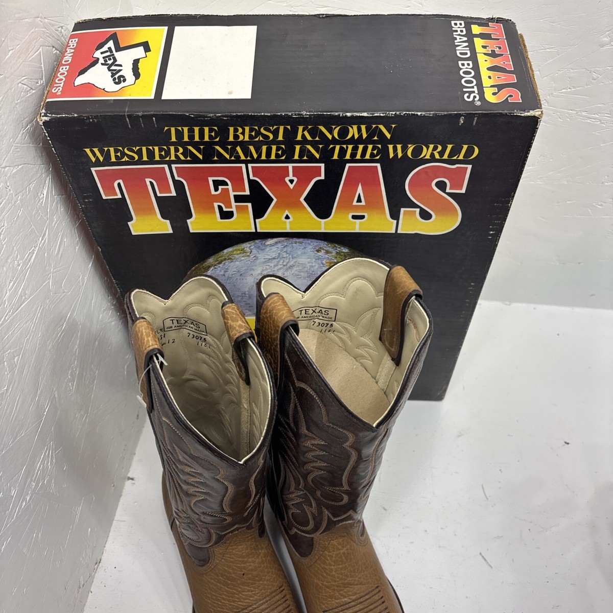 New Brown Texas Boots 8.5 3-12 | eBay