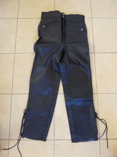 希少】vintage sidezip design leather pants-