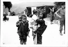Vtg Photo 1940s Chinese Children US Military Aid Red Cross Asia Pacific Post WW2