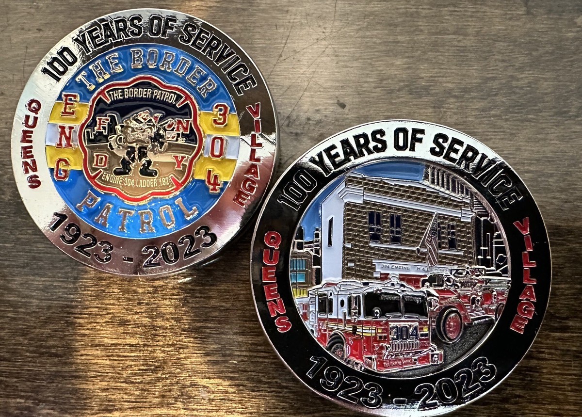 FDNY Engine 304 “THE BORDER PATROL” Challenge Coin | eBay