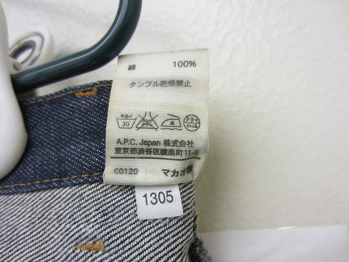APC Petit Standard Japanese Indigo Denim Jeans Tag 32 *Real 34x33.5 - Picture 17 of 24