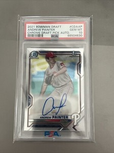 Andrew Painter 2021 Bowman Draft #CDA-AP Chrome DP Auto (1st Andrew Painter 2021 Bowman Draft #CDA-AP Chrome DP Auto (1st