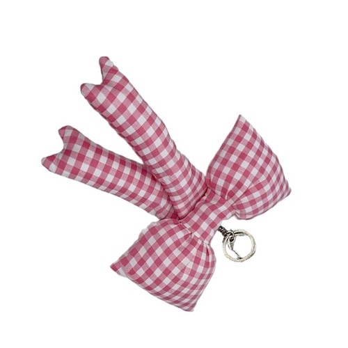 Checkered Bowknot Keychain Pendant Fashionable Bag Accessory Bag Adornment - Afbeelding 6 van 11