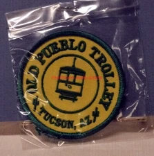 Old Pueblo Trolley (Museum)~Embroidered Cloth Patch~Tucson,AZ~Unused.