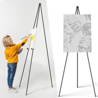 Staffelei KüNstler Metall Poster Zusammenklappbare Stativ Kunstdisplays StäNder