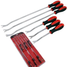 6 Piece Professional Extra Long Car Door Panel Trim Removal Set Garage Tool Kit
