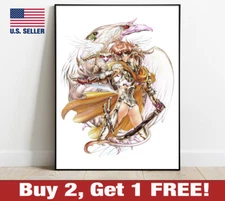 Intron Depot Poster 18" x 24" Print Masamune Shirow Art Fantasy Bird WarriorGirl