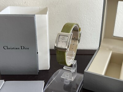 Christian Dior Maris D78-109 Watch SS Leather Quartz Ladies  display picture 2