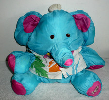 VINTAGE 1987 Fisher Price The Wild Puffalump 18" Blue Elephant