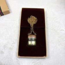 Authentic GUCCI Sherry Line Keychain Keyring Bag Charm Pendant Gold w/Box
