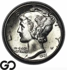 1931 Mercury Dime, Nice Lustrous Gem BU++