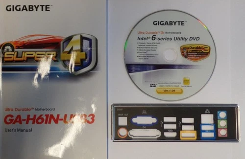 Gigabyte GA-H61N-USB3 Rev.1.0 - Handbuch - Blende - Treiber CD   #301868