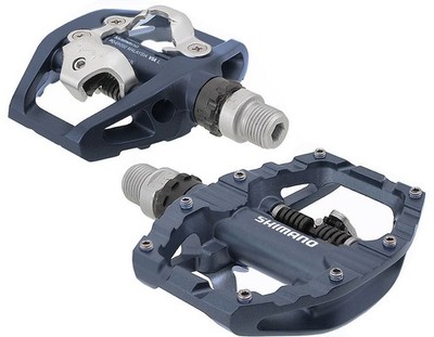 Shimano Pedal PD-EH500, Kombipedal, Klick- und Plattform Dark Grey inkl. SM-SH56